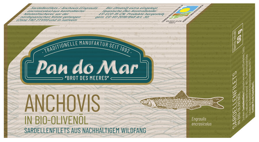 Sardellenfilets in Bio-Olivenöl 50 g