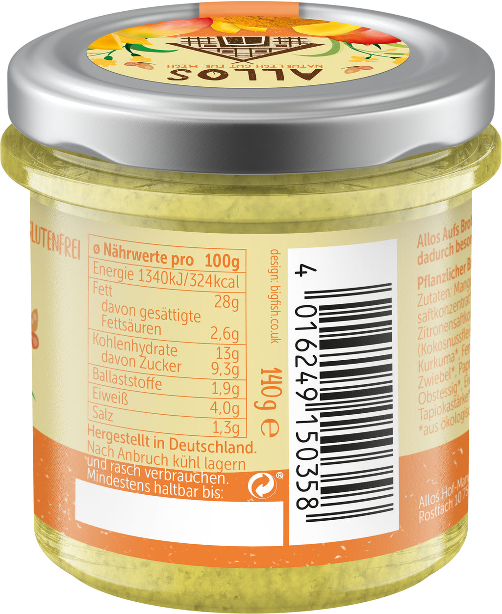 aufs Brot Mango & Curry 140 g