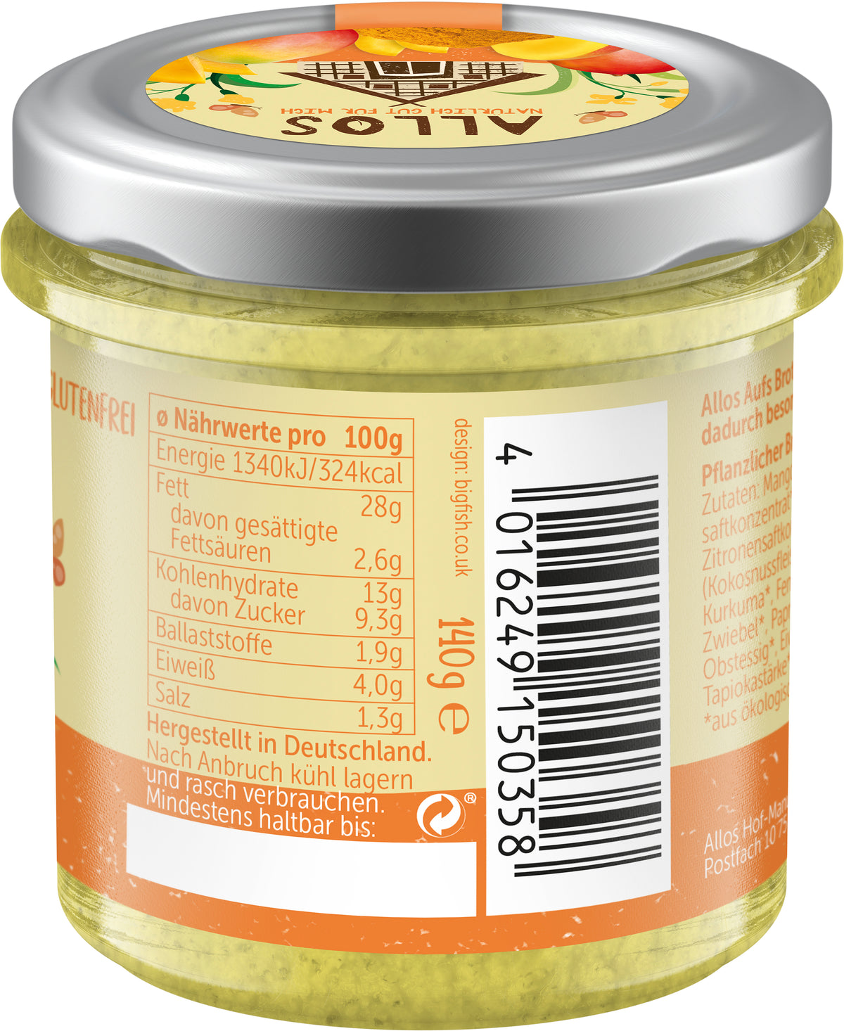 aufs Brot Mango & Curry 140 g