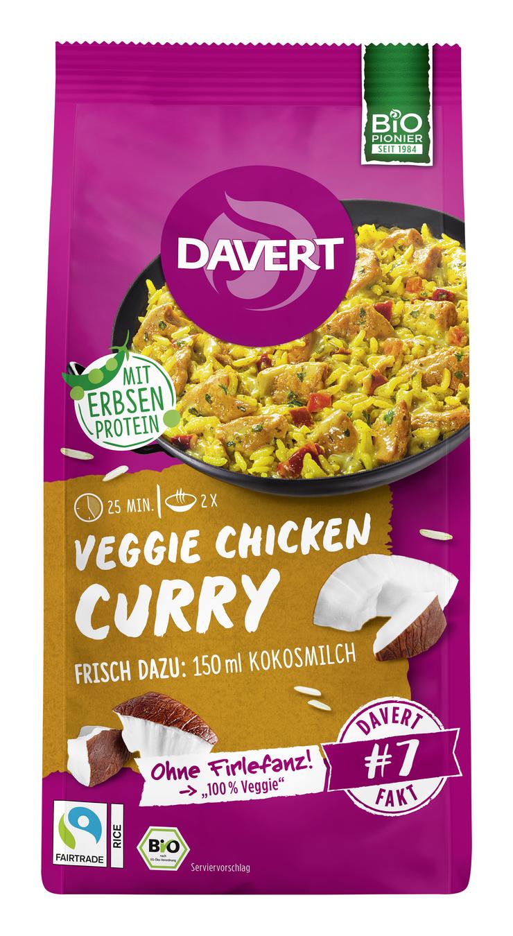 Veggie Chicken Curry mit Fairtrade Reis 120 g