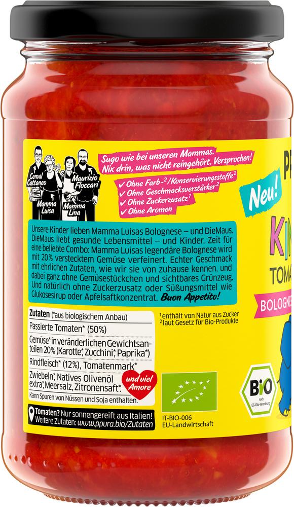 Sugo Bolognese mit Rinderhack & verstecktem Gemüse 340 g