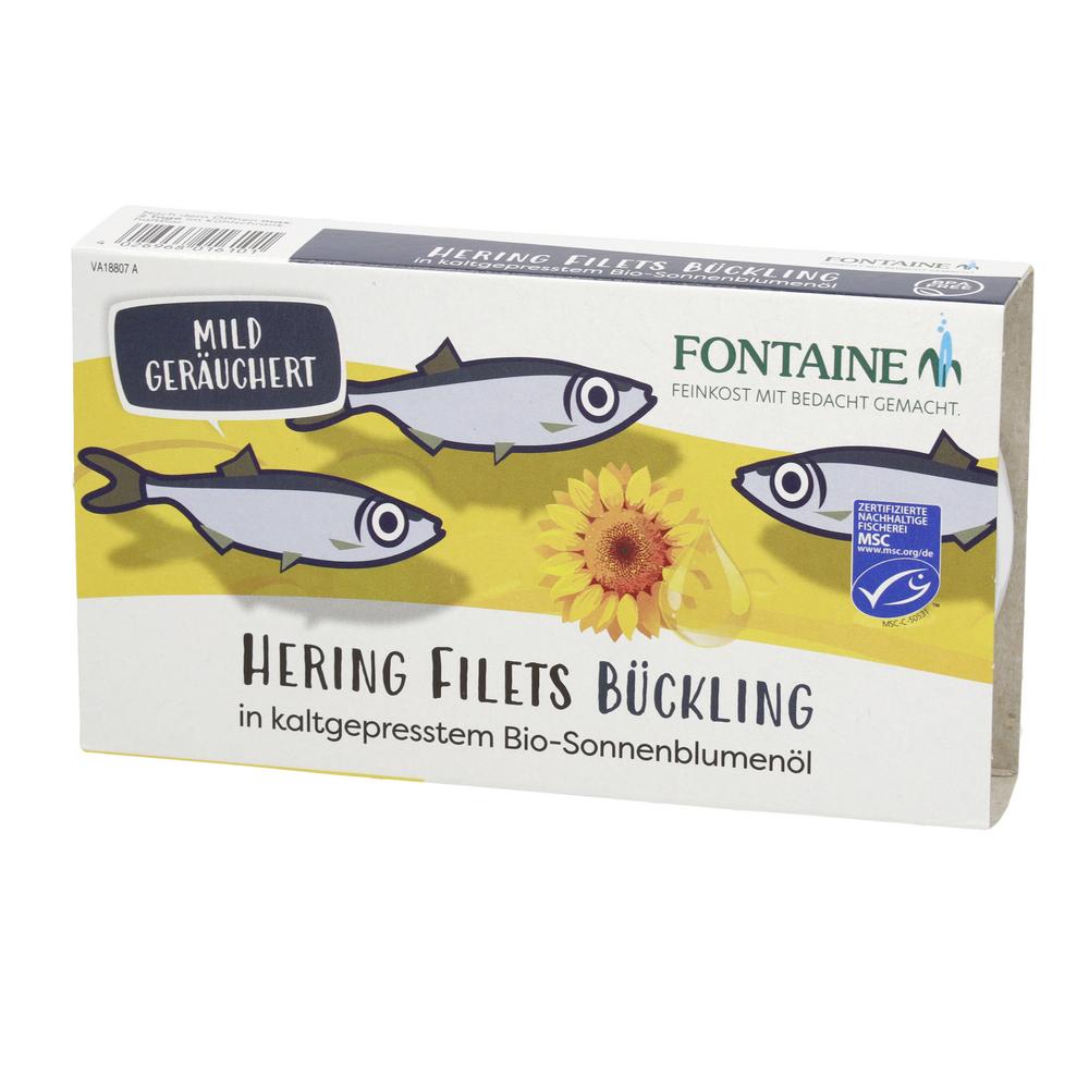 Bücklingsfilets in Bio-Sonnenblumenöl 190 g