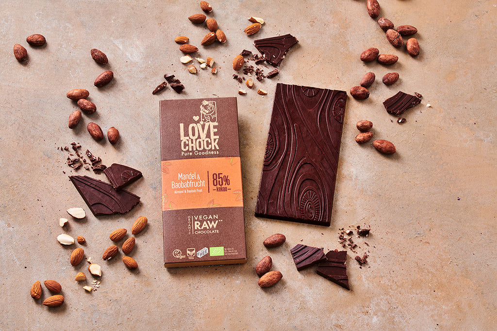Lovechock Tafel Mandel & Baobabfrucht 70 g