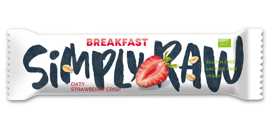 Breakfast Oaty Strawberry Crisp Riegel 40 g