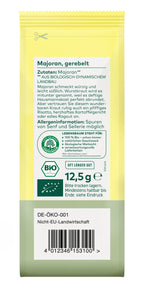 Majoran gerebelt demeter 12,5 g
