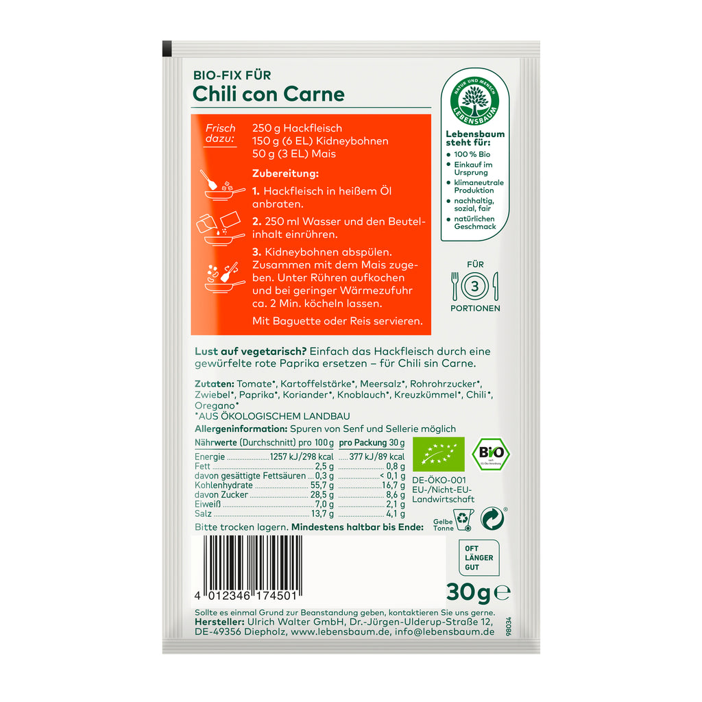 Würzmischung für Chili con Carne 30 g