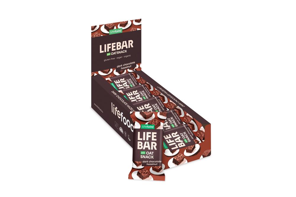 Lifebar Oat Snack Dark Chocolate Hazelnut 40 g