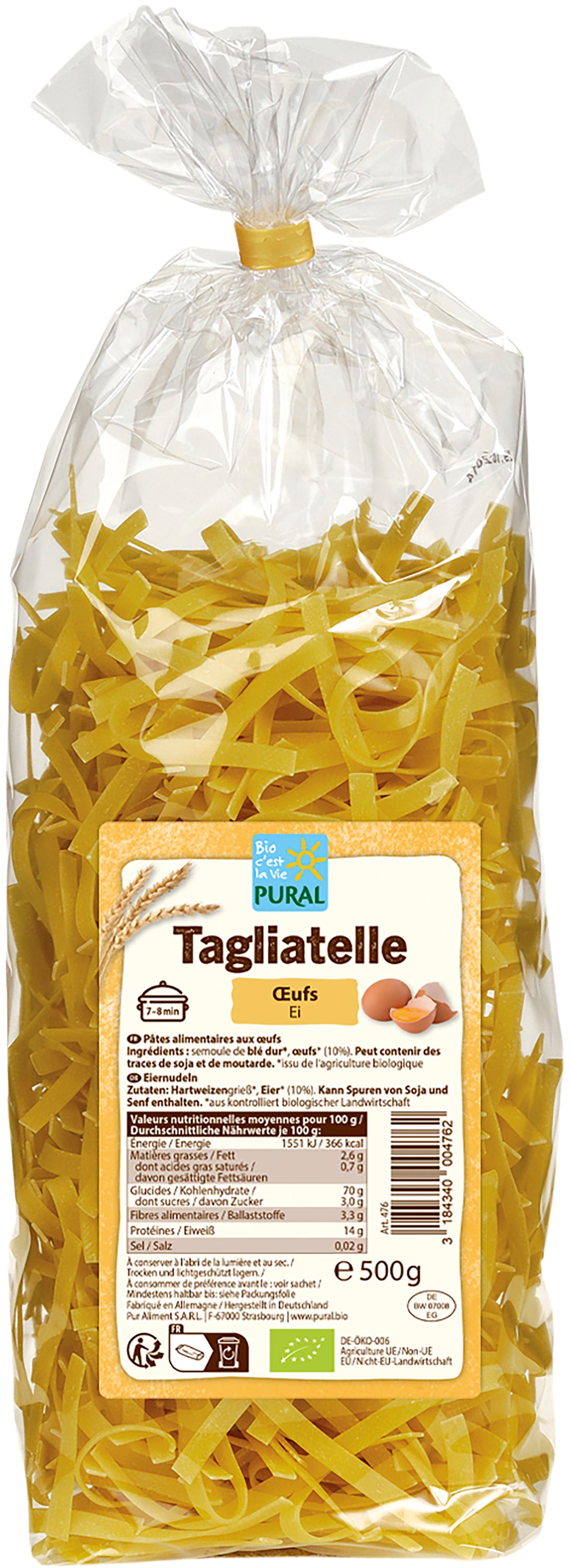 Tagliatelle Eiernudeln 500 g