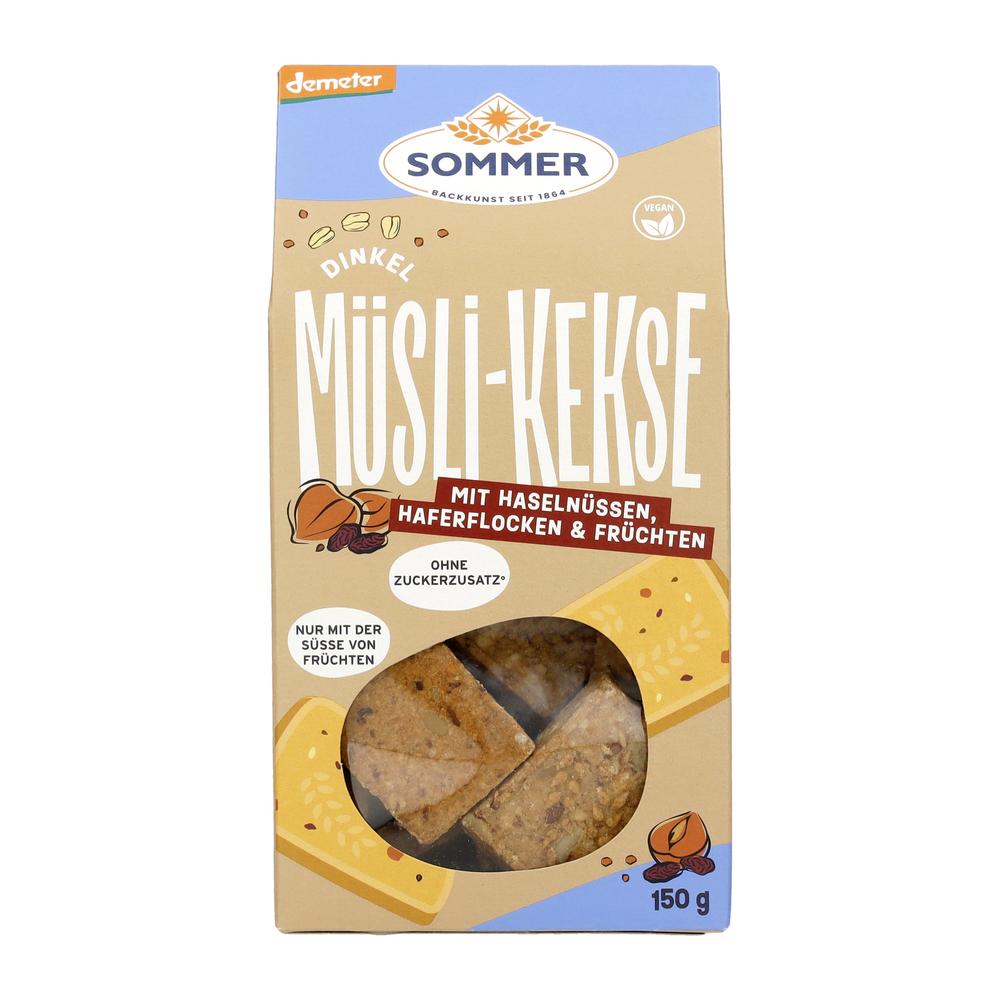 Dinkel Müsli-Kekse mit Haselnüssen demeter 150 g