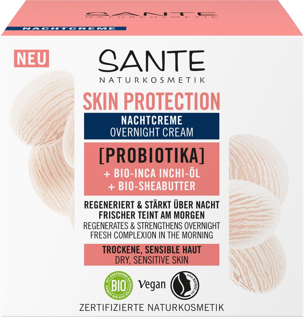 Skin Protection Nachtcreme mit Probiotika, Bio-Inc 50 ml