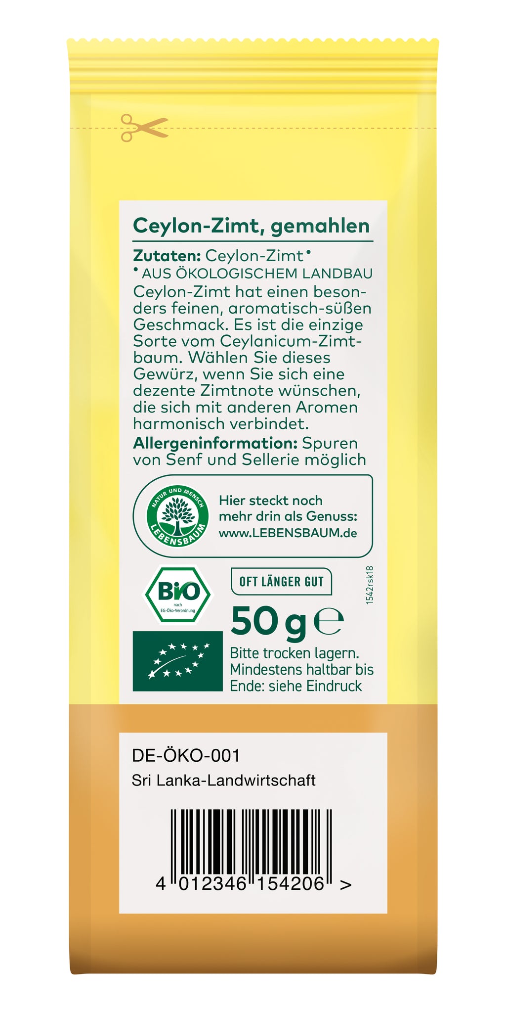 Ceylon-Zimt gemahlen 50 g