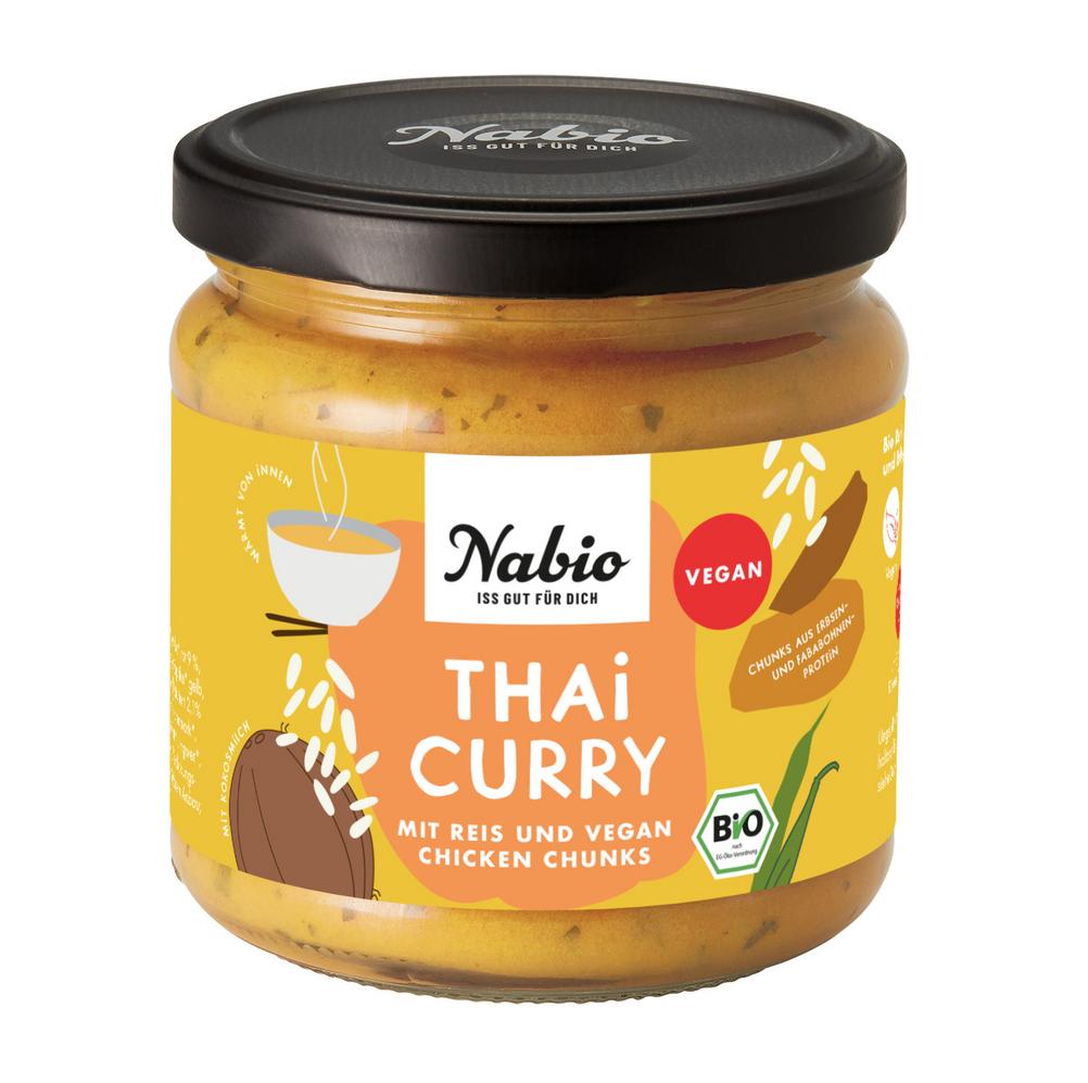 Fertiggericht Thai Curry mit Reis & vegan Chicken 330 g