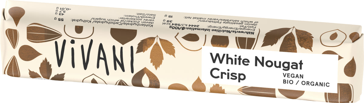 White Nougat Crisp Riegel mit Reisdrink 35 g