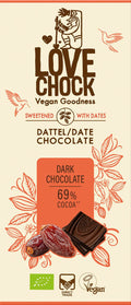 Dark Chocolate 69% Kakao - sweetened with dates 70 g