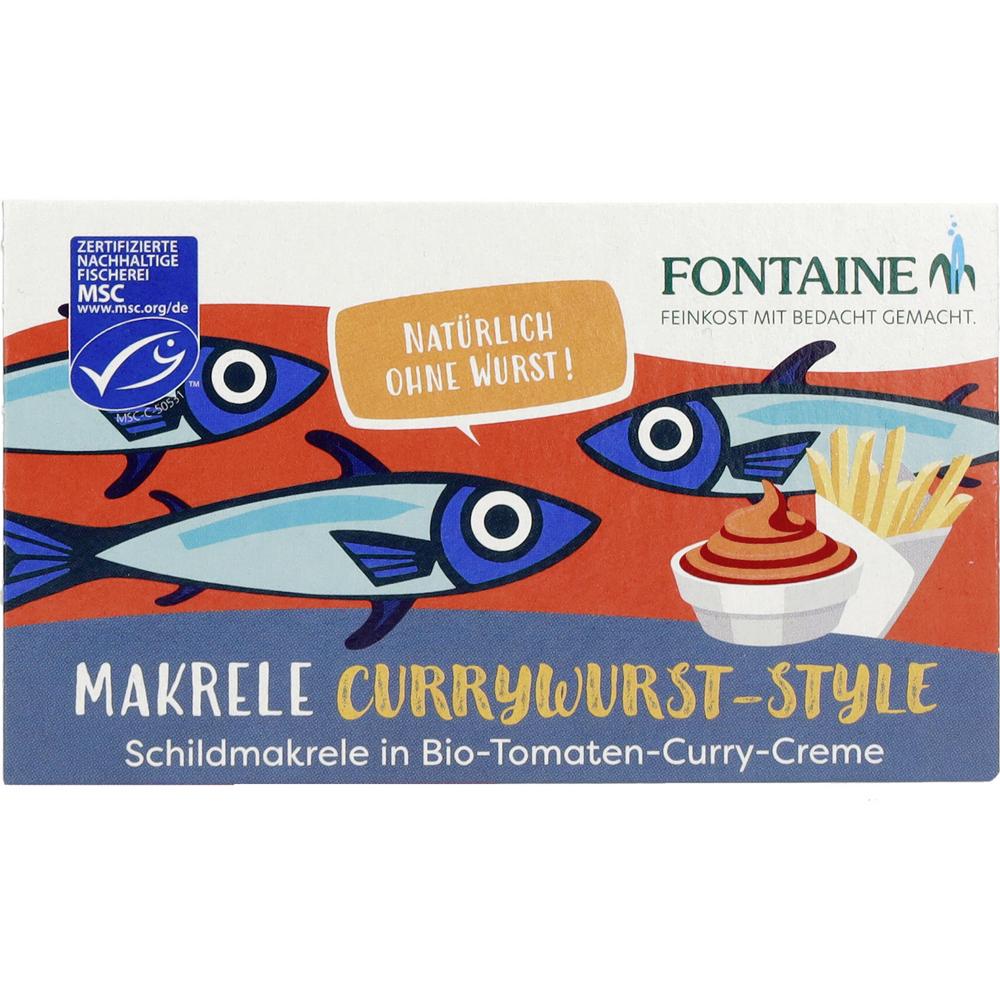 Makrelenfilets ohne Haut in Tomaten-Curry-Creme 125 g