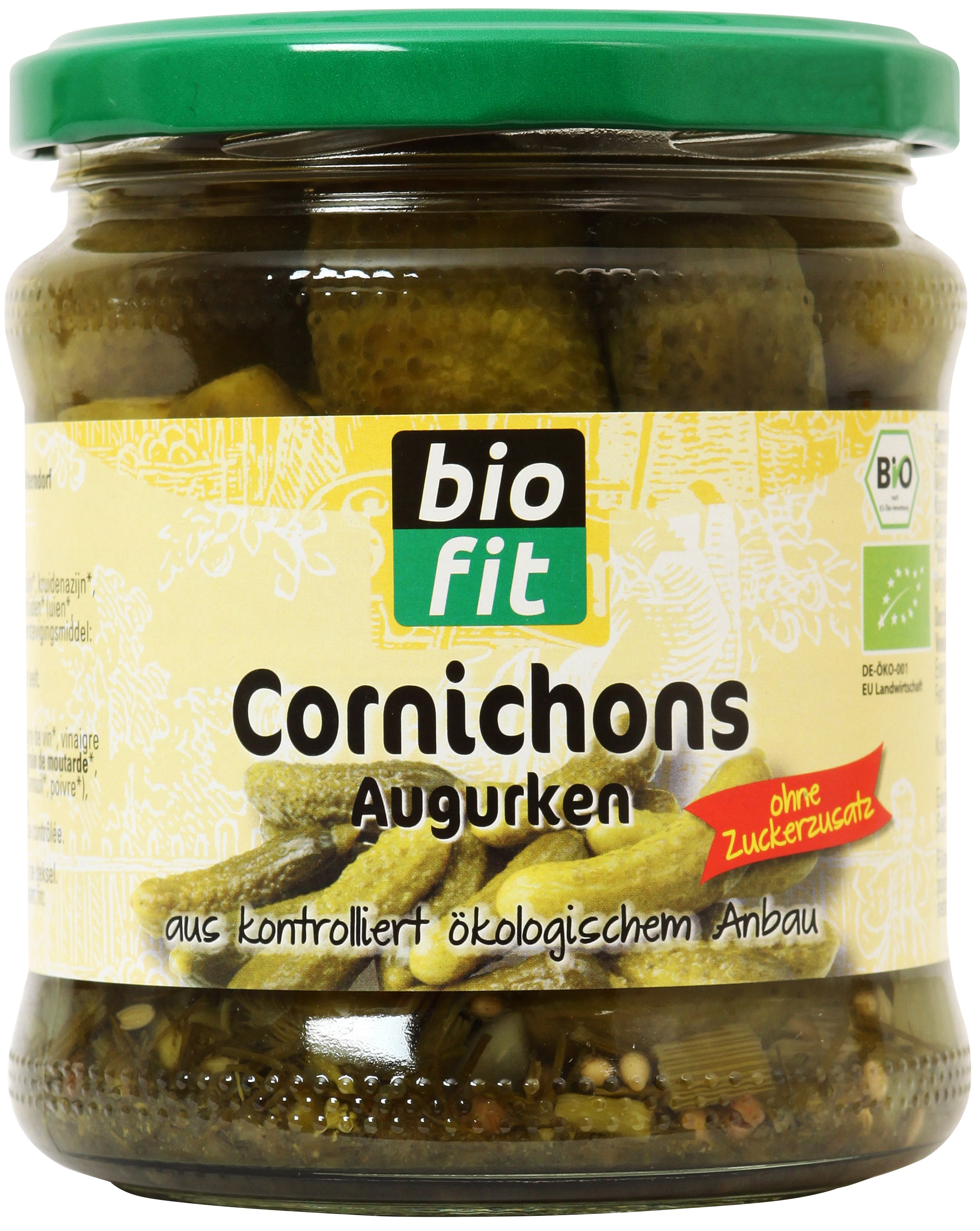 Cornichons ohne Zuckerzusatz 330 g