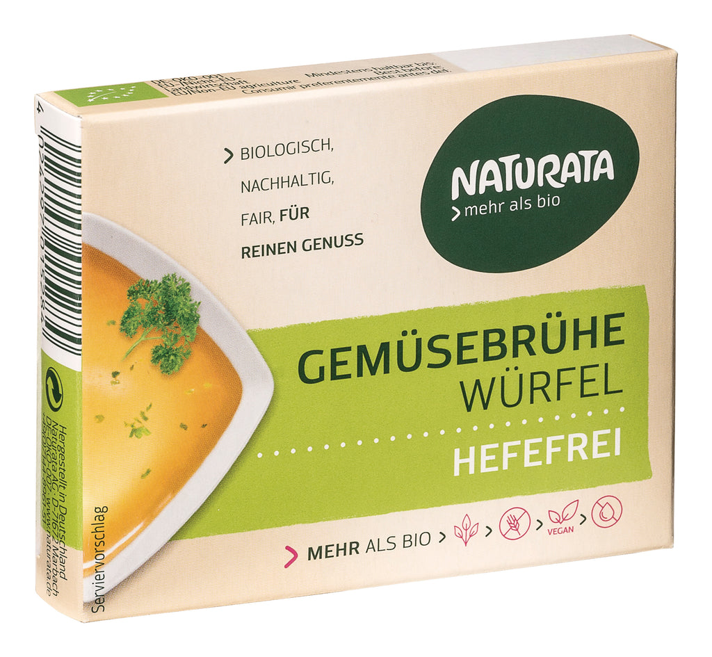 Gemüse-Brühwürfel hefefrei, ohne Palmöl 6x12 g