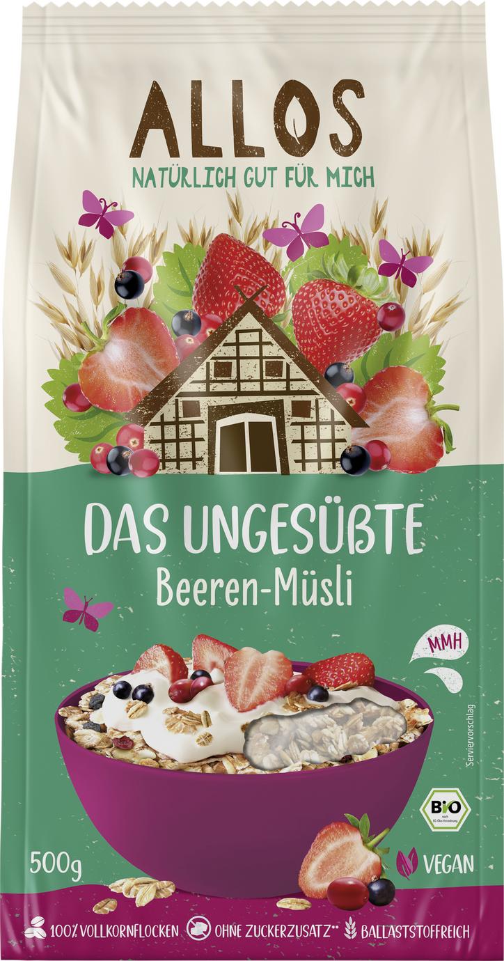Das Ungesüßte Beeren Müsli 500 g