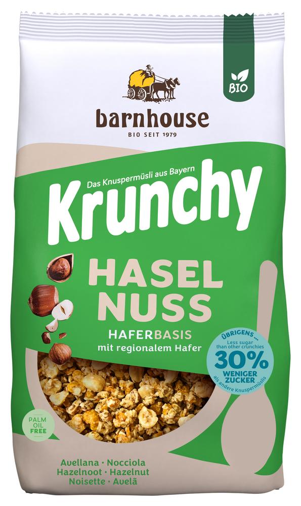 Krunchy Haselnuss weniger Zucker 500 g