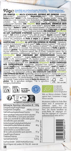 Espresso Milch Schokolade 38% Cacao demeter 90 g
