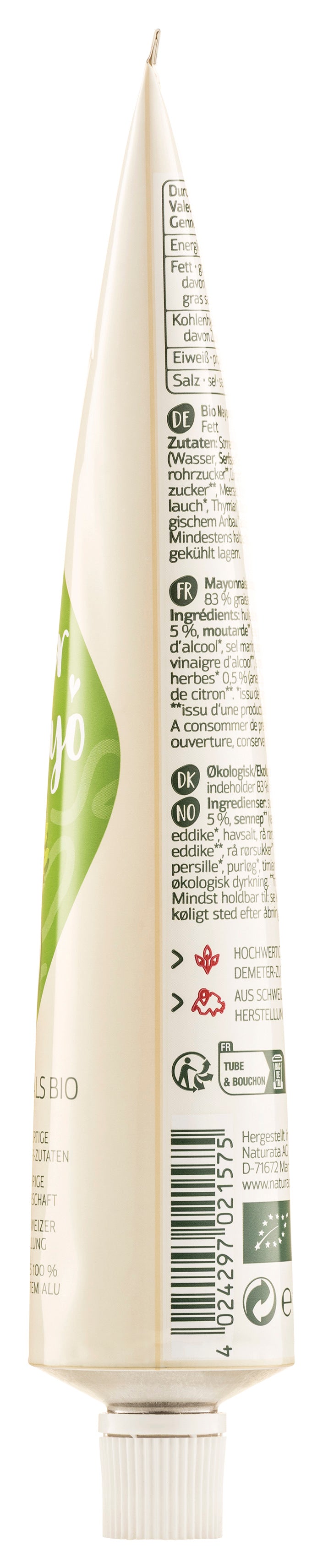 Kräuter Mayo demeter in der Tube 185 ml