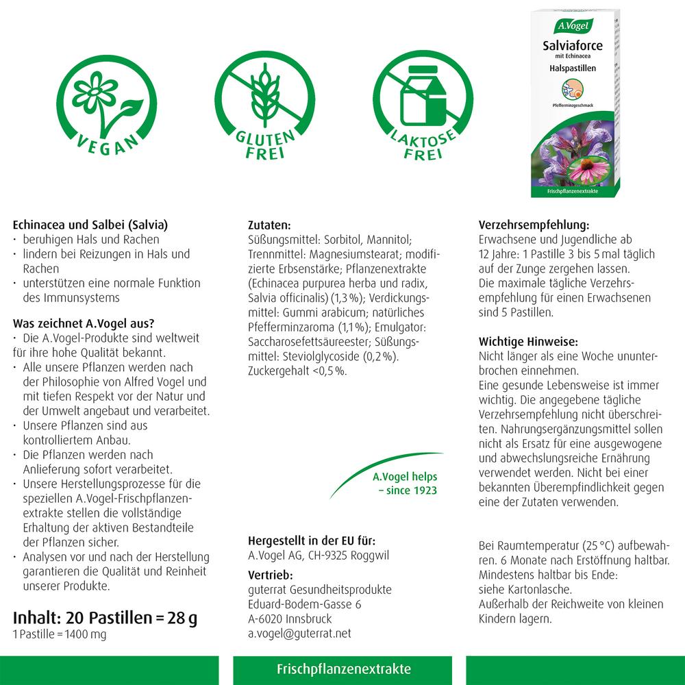 Halspastillen Salviaforce mit Echinacea 1 Stk