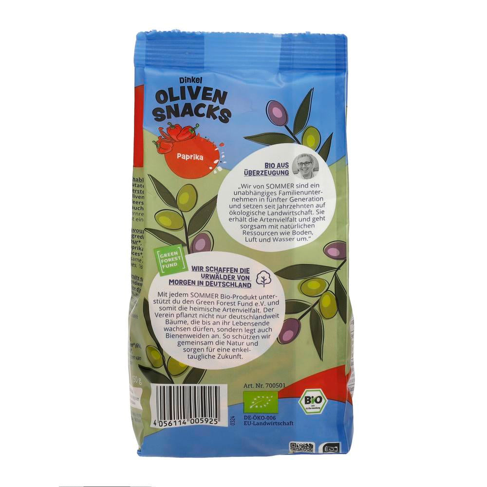 Oliven-Snacks Dinkel Paprika 150 g