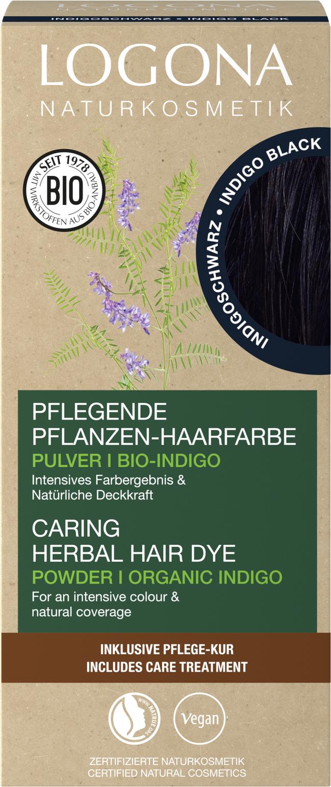Pflegende Pflanzen-Haarfarbe Pulver 12 Indigoschwa 100 g