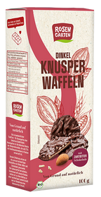 Dinkel-Knusperwaffeln Zartbitterschokolade 100 g