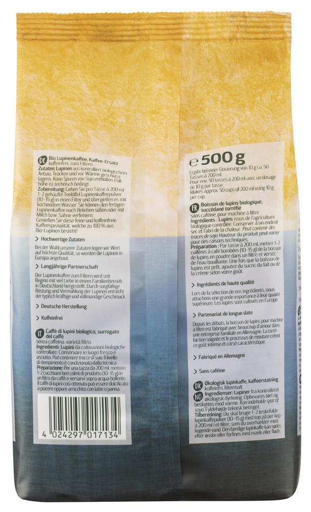 Lupinenkaffee zum Filtern 500 g