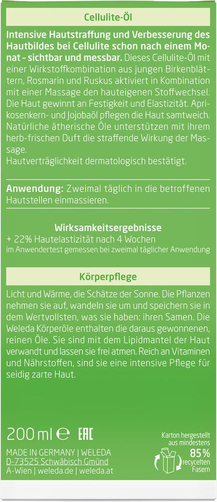 Birke Cellulite-Öl 200 ml