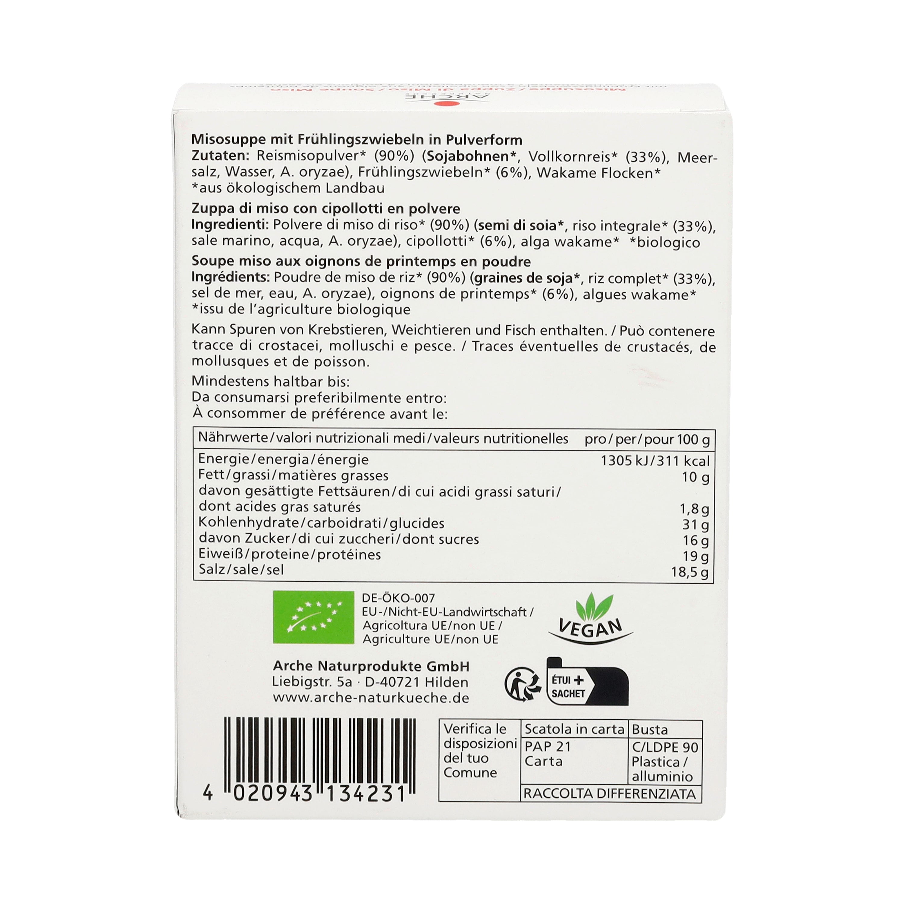 Misosuppe mit Frühlingszwiebeln 4x10 g