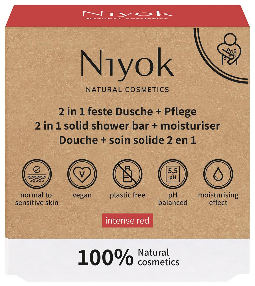 2in1 feste Dusche & Pflege Intense Red 80 g