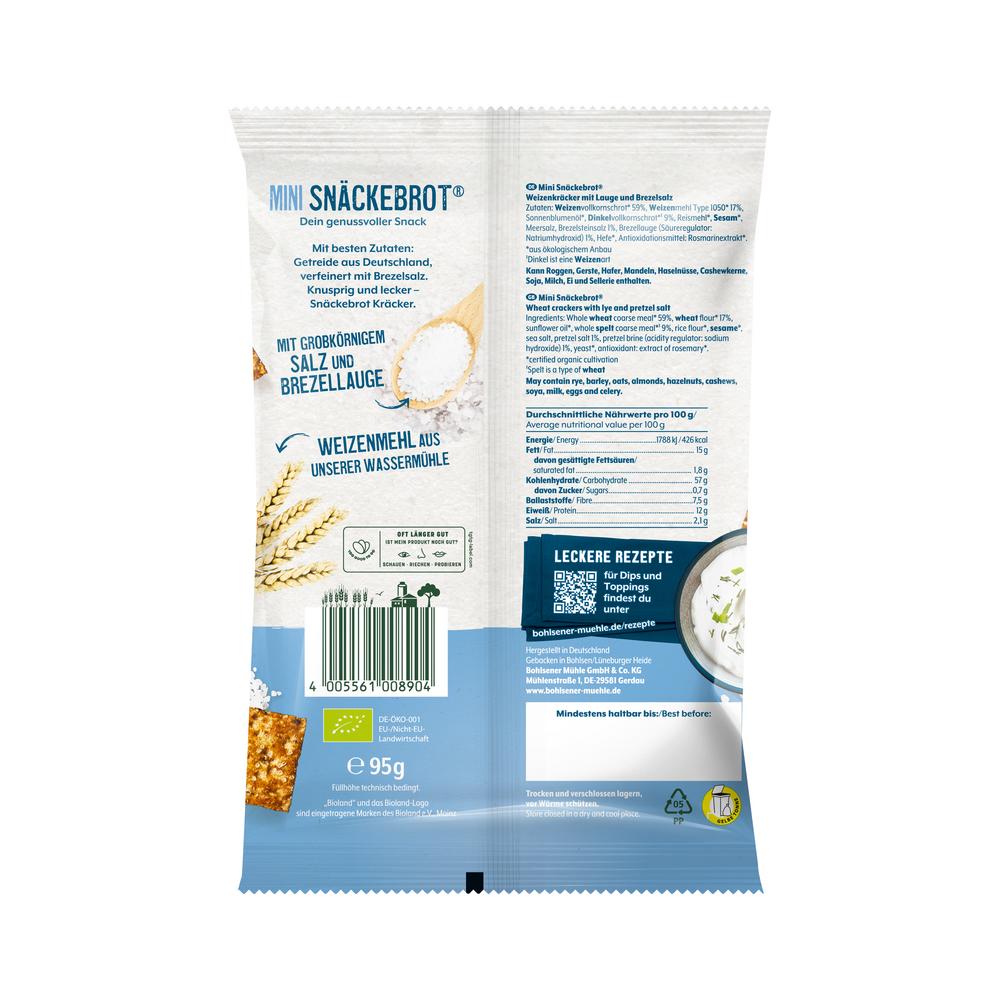 Mini Snäckebrot Laugen & Brezelsalz 95 g