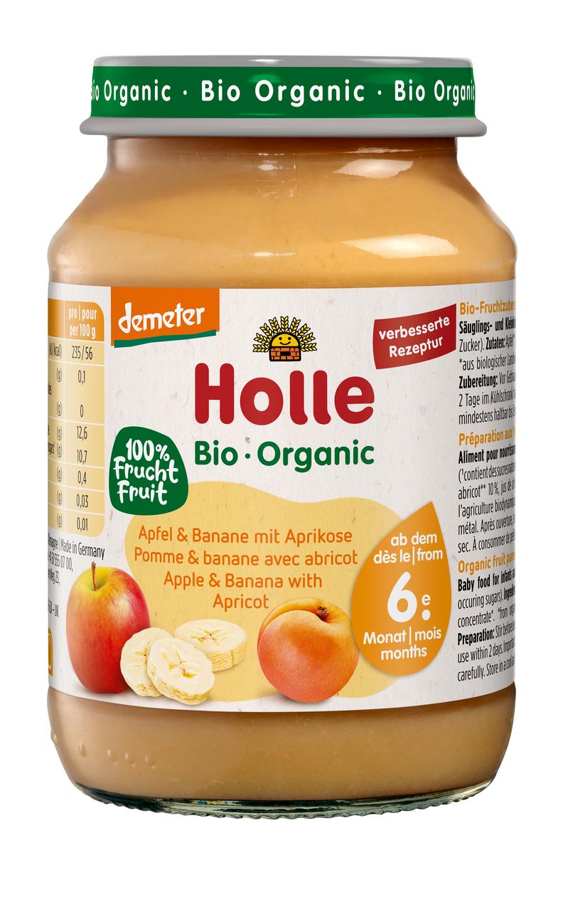 Apfel & Banane mit Aprikose ab 6. Monat  demeter 190 g