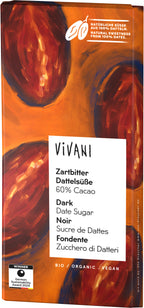 Zartbitter Dattelsüße 60% Cacao 80 g