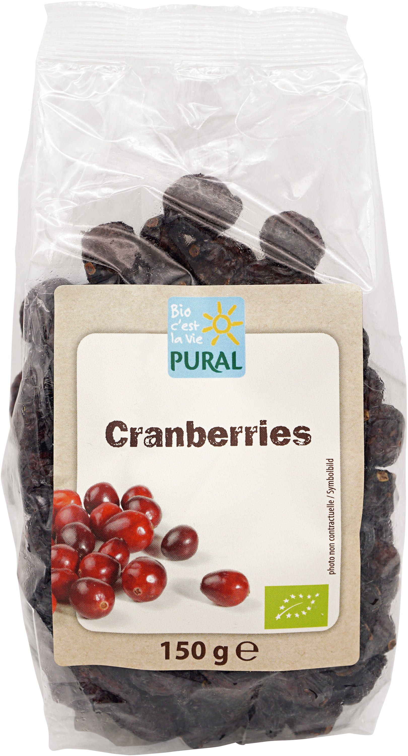 Cranberries getrocknet, gesüßt, geölt 150 g