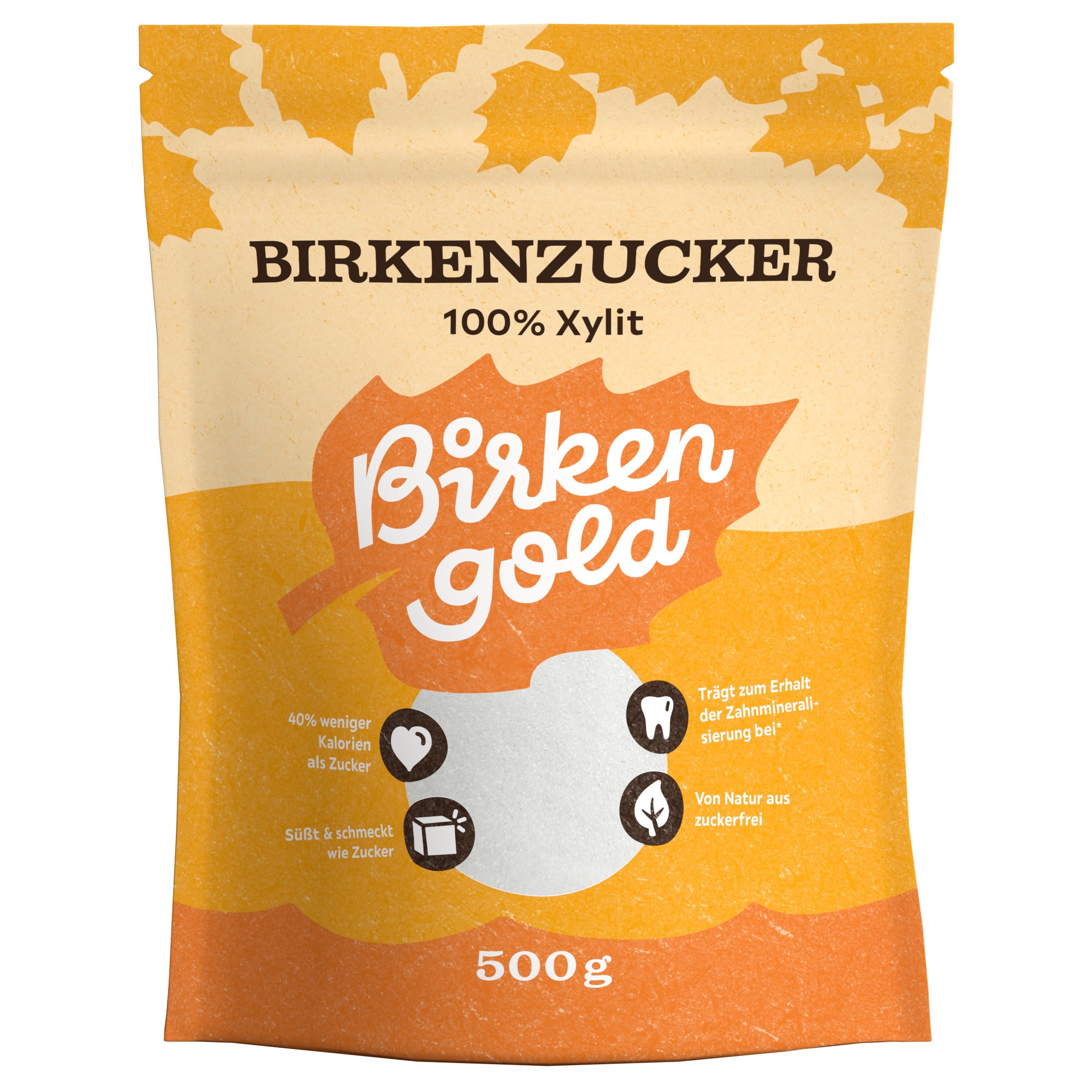 Birkengold Xylit aus Birken Beutel 500 g
