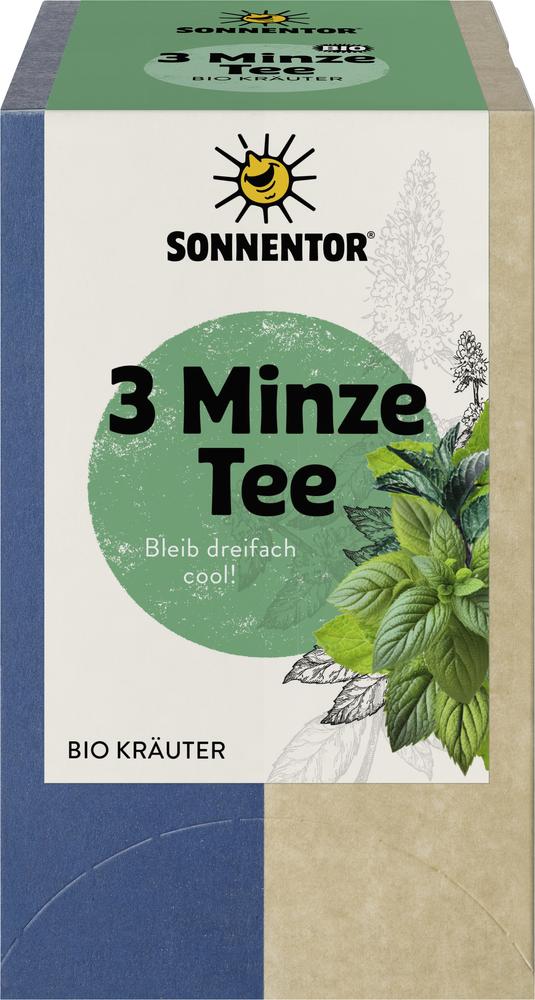 3-Minze Tee Doppelkammerbeutel 21,6 g