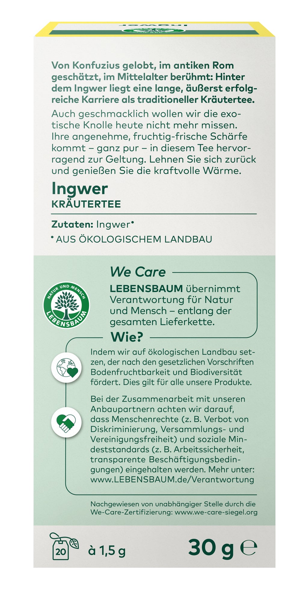 Ingwer Kräutertee 30 g