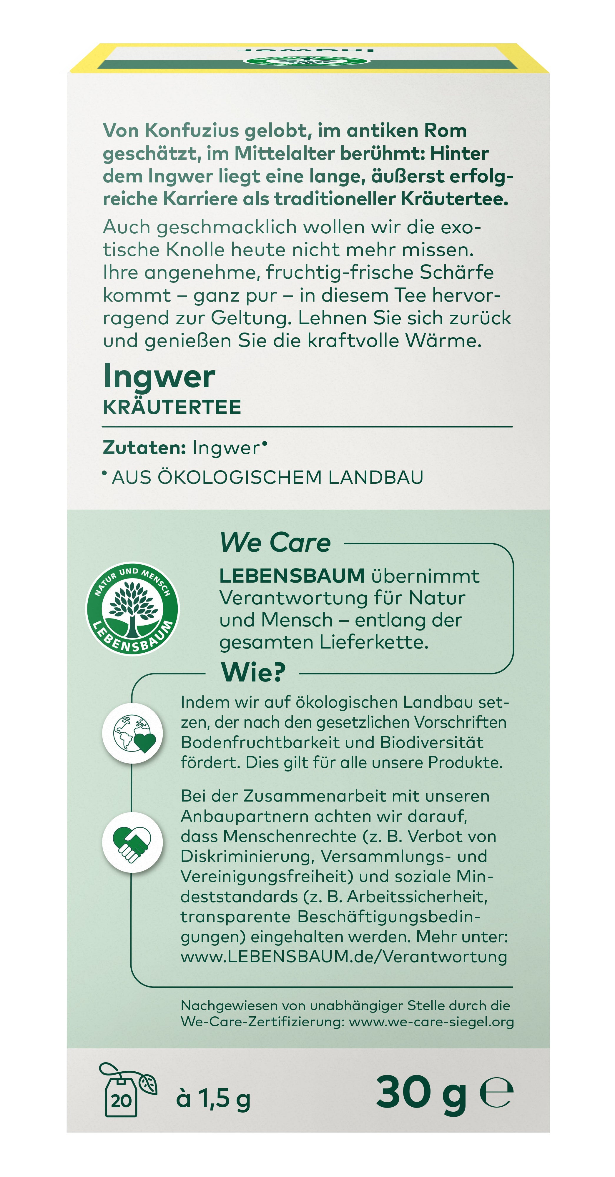 Ingwer Kräutertee 30 g