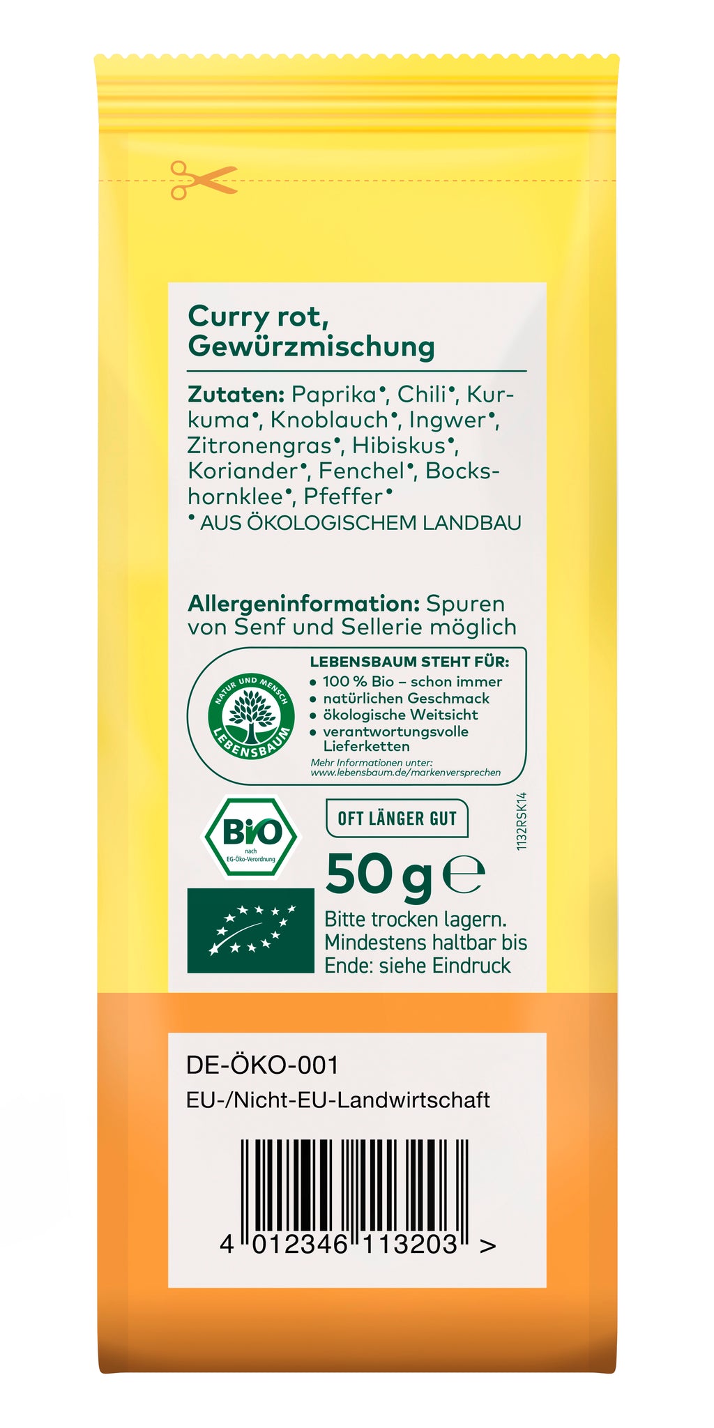 Curry rot Gewürzmischung 50 g
