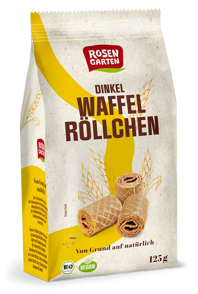 Dinkel-Waffelröllchen Natur 125 g