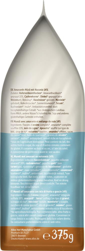 Amaranth Nuss Müsli 375 g
