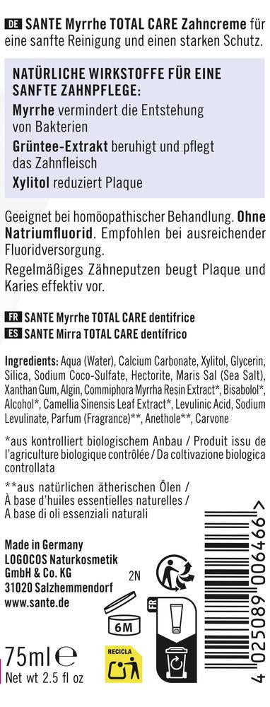 Zahncreme Myrrhe Total Care 75 ml