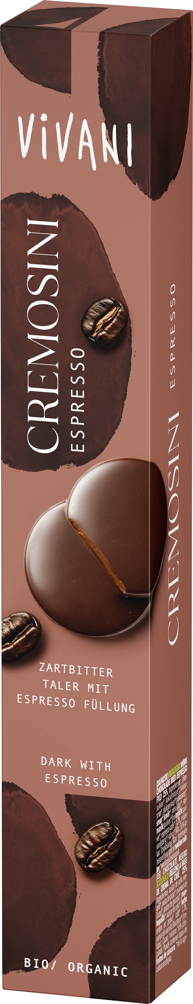 Cremosini Espresso ZB-Schokoladen Taler 100 g