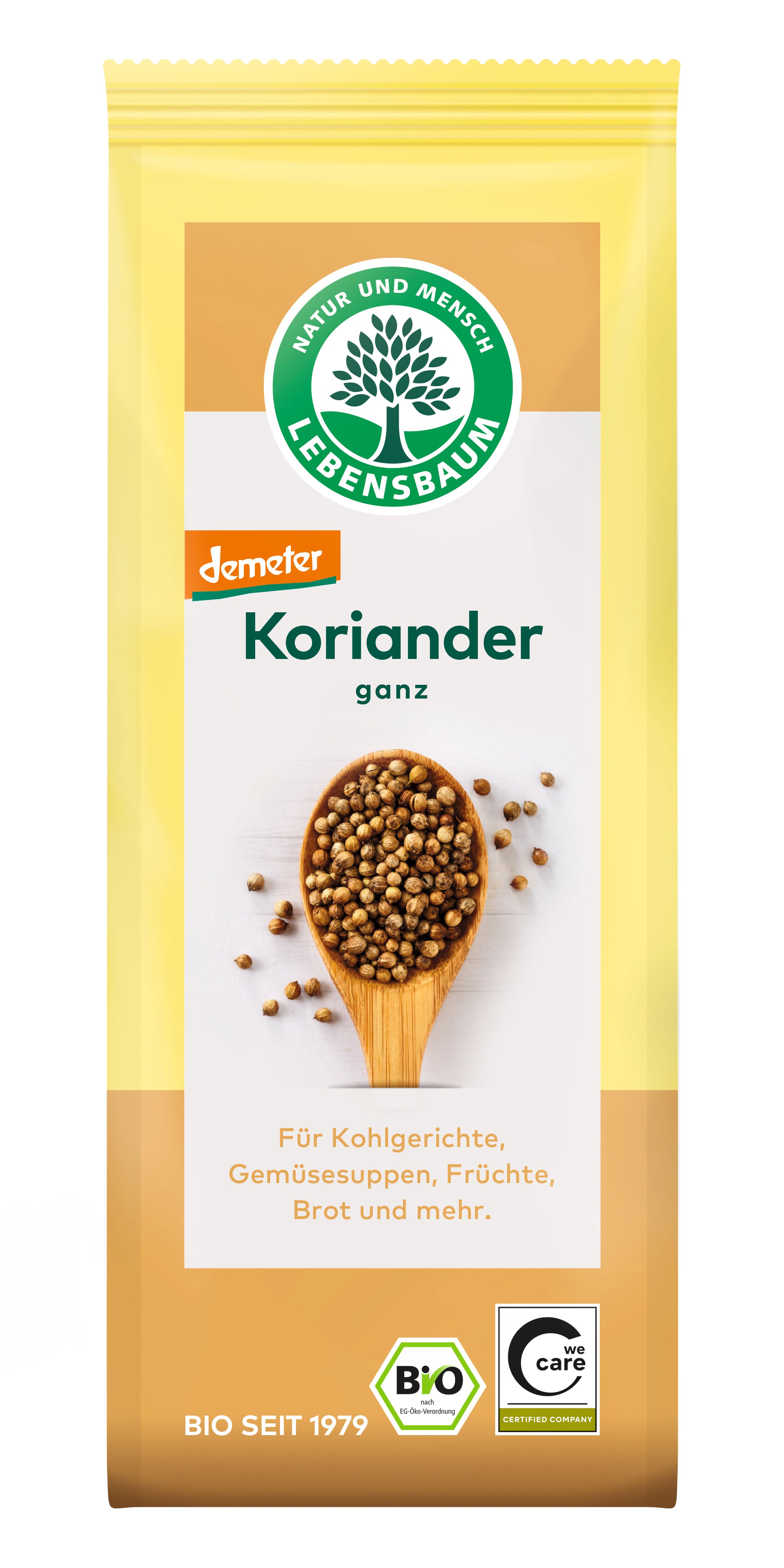 Koriander  ganz  demeter 30 g