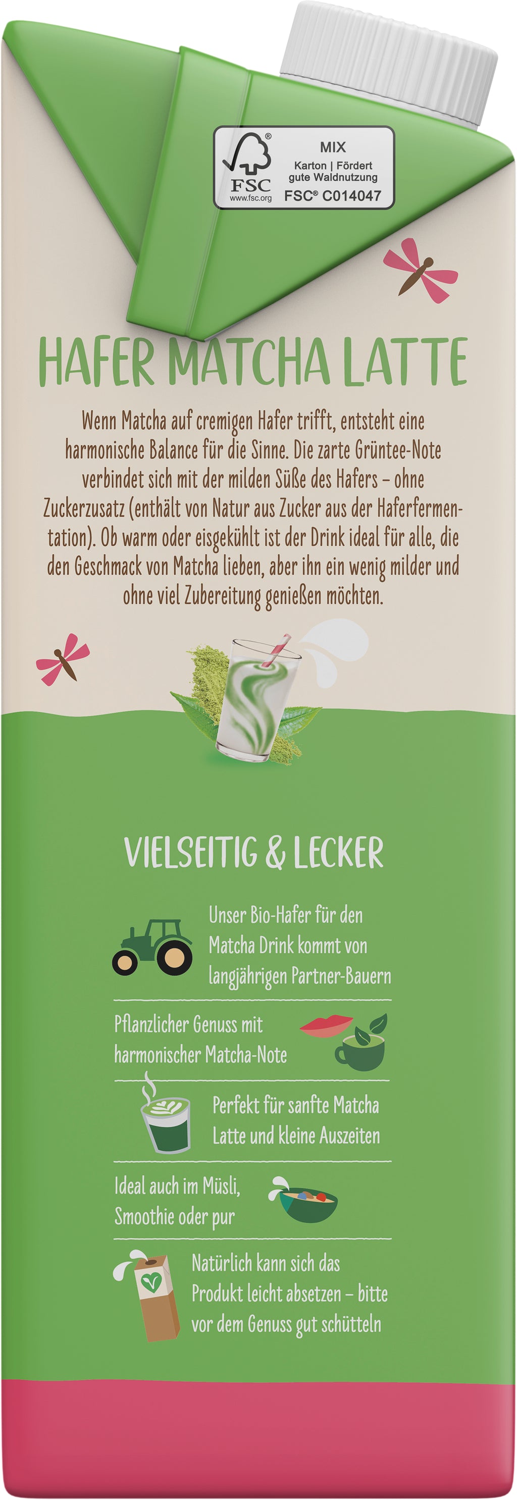 Hafer Matcha Latte Drink 1 l