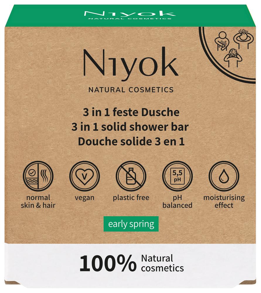3in1 feste Dusche Körper-Haare-Gesicht 80 g